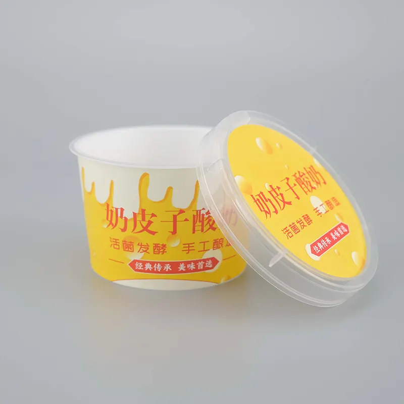 Moulage par injection d'étiquettes IML pour tasse de yaourt en PP