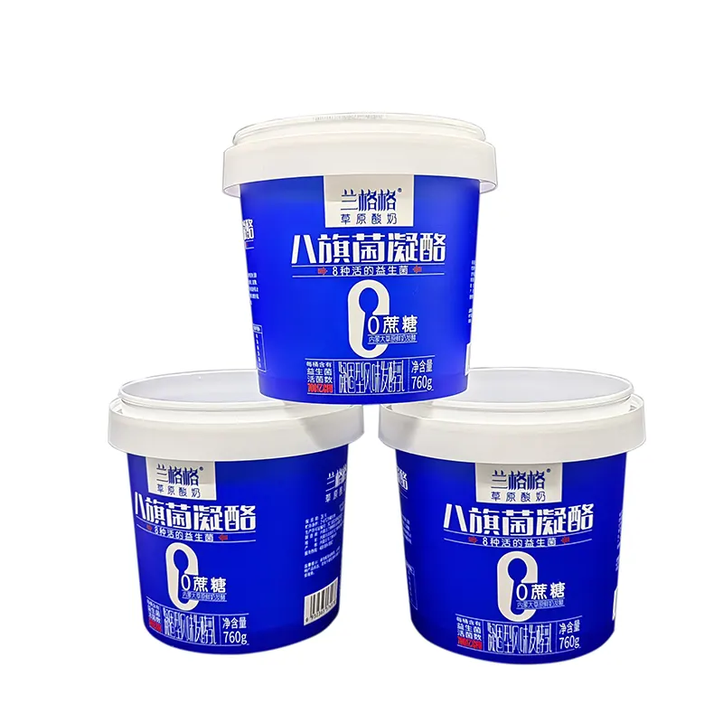 Conteneur de collation PP moulé par injection avec étiquette IML