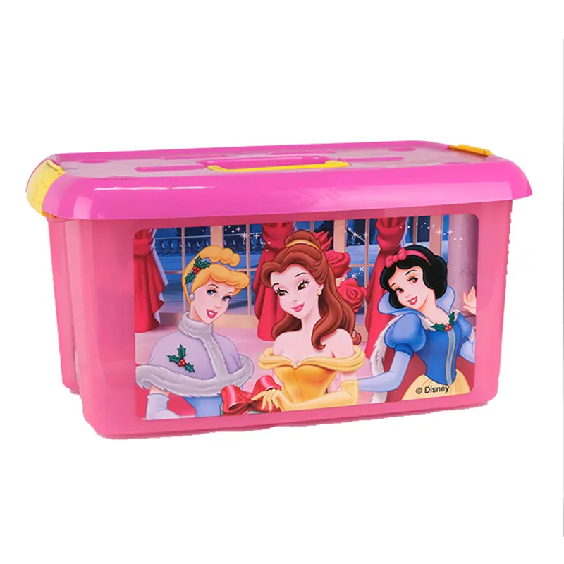 Boîte de rangement en PP moulé par injection avec étiquette IML