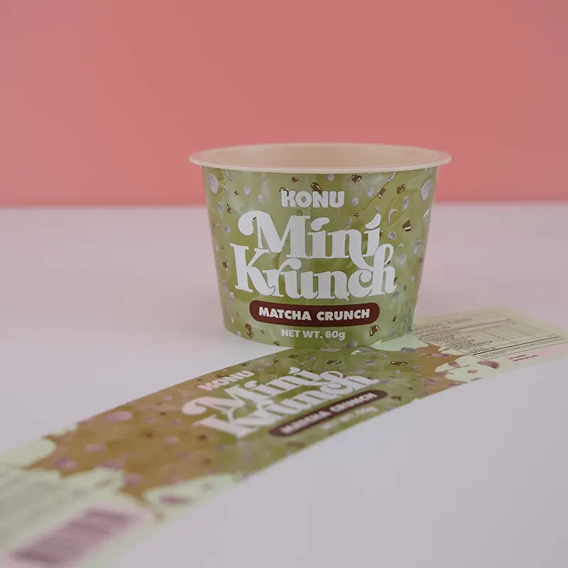 Étiquette IML de moulage par injection de tasse de yaourt PP